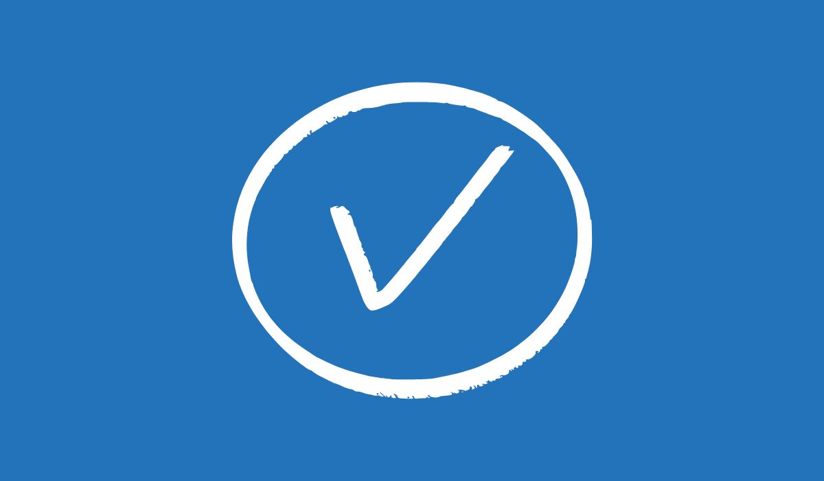 checkmark line drawing