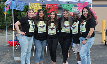 Edith Gomez with MEChA club.