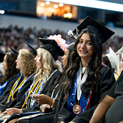 Diana Morales-Cruz at the 2026 graduation ceremony